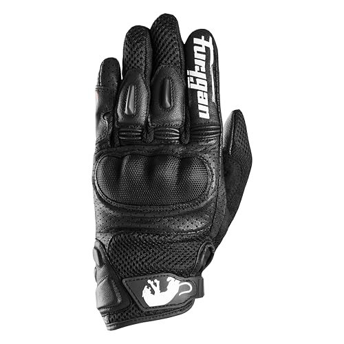 Gants de moto homme Furygan TD12 Evo en cuir de chèvre noir d'été