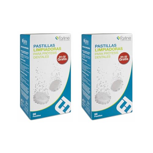 PASTILLAS LIMPIADORAS PARA PROTESIS DENTALES PACK DE 2