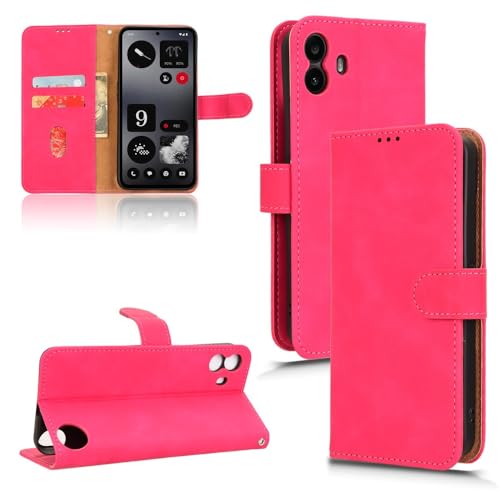 Étui portefeuille pour Nothing CMF Phone 1 en cuir PU avec porte-cartes