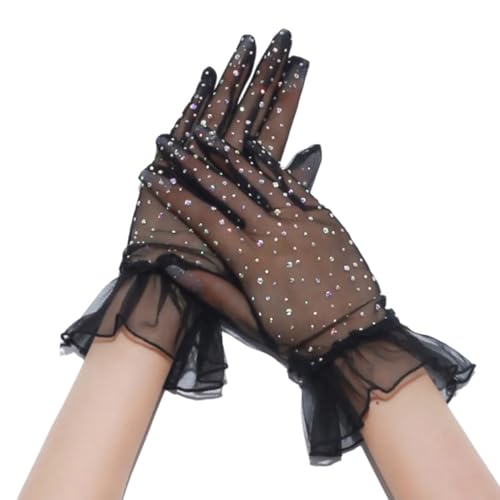 Ladies Lace Gloves Elegant Short Gloves Evening Dance Parties Gloves Lolitas Mittens For Evening Parties