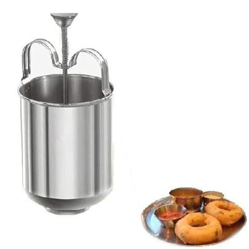 RSINC Stainless Steel Medu Vada MakerMendu WADA Maker,for Perfectly Shaped & Crispy Medu Vada,Donut Maker with Stand, Medu vada Maker with Stand Hygienic Without Any Hassle M|B1