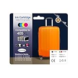 405XL Patronen Kompatibel für Epson 405 XL Tinte Koffer für Workforce Pro WF-3820 WF-3825 WF-4820 WF-4825 WF-4830 WF-7830 WF-7835 WF-7840(Schwarz,Cyan,Gelb,Magenta, 4er-Pack)