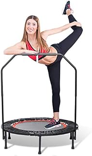 TOOCA Mini Trampoline, Foldable Mini Trampoline Rebounder, Trampoline Cardio Trainer with Handle Great