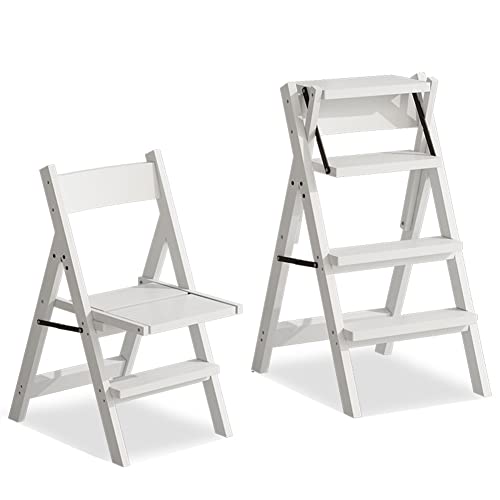Taburete de escalera multiconvertible para organizar la cocina y el jardín de casa