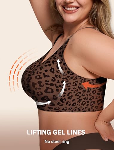 image for LetsJoli Jelly Bras for Women Push Up Bra Wireless No Underwire Suppor