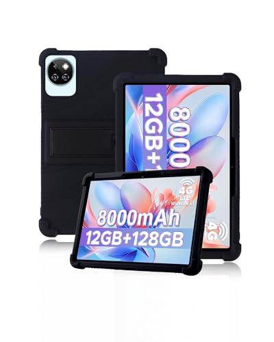 Coque silicone DOOGEE T10W 10 pouces avec béquille arrière et protection anti-choc noire