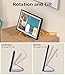 Laivli Stand Compatible with Echo Show 15/21, Adjustable Foldable with 360 Degree Rotatable Base, Easy Switch Device in Portrait and Landscape Orientations(Silver)