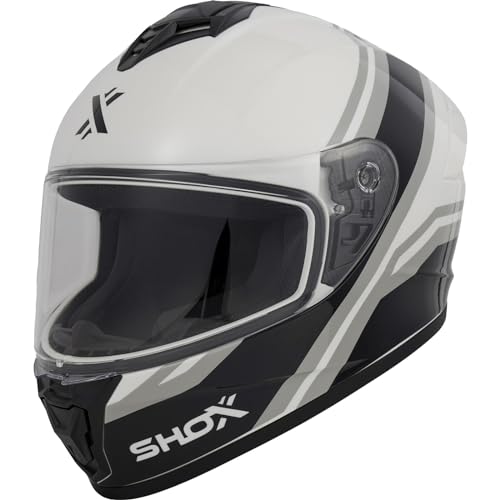 Shox Helmets Shox Command Confine Motorcycle Helmet XL White