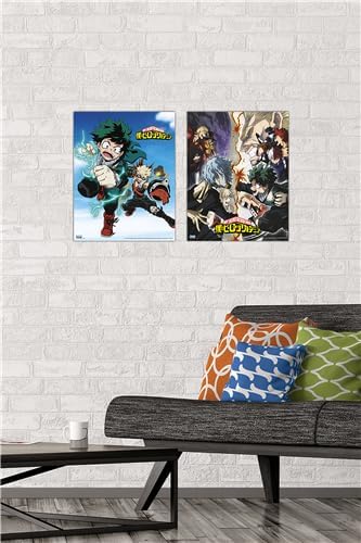 集英社 My Hero Academia Poster Set - Room Decor Bundle with 14 My Hero Academia Wall Art Posters 8" x 11" Plus More - Image 5