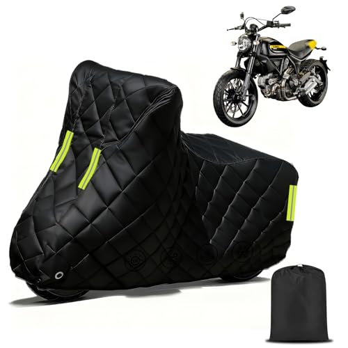 Telo Coprimoto per Honda NC750X,Addensato Antigrandine Copri Moto con Strisce Riflettenti Impermeabile Antipolvere Antivento e Antineve