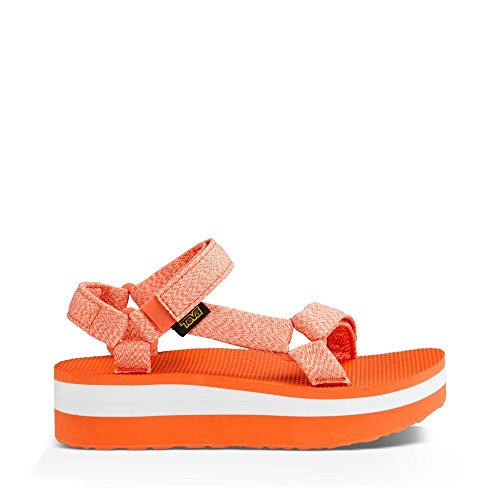Teva Women's Flatform Universal Sandal, Marled Coral, 5 M US