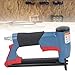 Pneumatic Staple Gun, 21 1/4in to 5/8in Upholstery Stapler 140 Nails Capacity Brad Stapler Air Powered Staple Gun for Woodworking, Furniture Maintenance, Floor Decoration