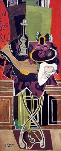 Photo d’art mural Georges Braque La Table Rouge 40x100cm pour habiller un mur vide sans cadre