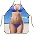 Produktbild QQA Sexy Frau Schürze Antifouling Hausarbeit Täglich Kreativ Komisch Küche Erwachsene Schürzen Strand Schönheit Bikini 2 Stück