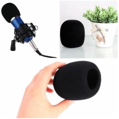Trading Dukan Black Mini Handheld Stage Microphone Headset Windscreen Foam Mic Cover