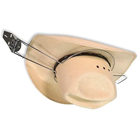 Southwestern Equine Cowboy Hat Holder for Trucks - Beige - Adult Men's Western Style - Spring, Summer - Baseball Cap, Cowboy Hats - Sun Protection - One Size - Hat Clip Cover