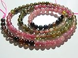Beads Gemstone 3,8-3,9 mm, 15,5 pouces Gorgeous Watermelon Sparkling Tourmaline Smooth Round Beads Code-HIGH-61963