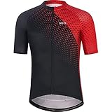 GORE WEAR Herren Fahrrad-Kurzarmtrikot Flash, M, Schwarz/Rot