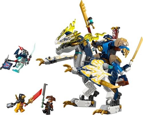 NINJAGO Mech Cavalca-Drago di Rogue - Set con Drago Giocattolo e Mech - 4 Minifigure tra cui Lloyd e Arin e Spada Rivelatrice - Regalo per Bambini da 8 Anni Fan di La Rivolta dei Draghi - 71843 - Lego - Immagine 9
