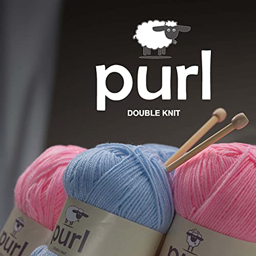 Purl 100g Premium Acrylic Yarn Lemon, Pack of 6, 6 Pack - Image 2