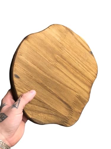 Suporte Bolacha Base Madeira Pinus para Panelas Petisqueira e Vasos Decorativa Rústica