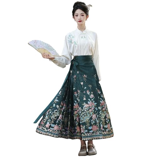 Jupe de maquillage brocart Ming doré pour costume traditionnel fidèle