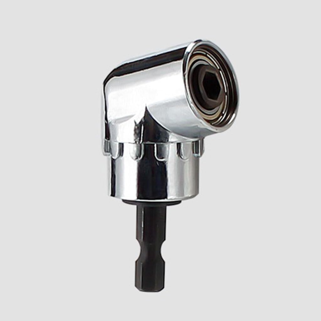 3PCS Right Angle Drill Adapter, 105 Degree Batch Head Corner Changer, Right Angle Screwdriver Head Used for Easy Disassembly/Narrow Gap Blind Spot Screws(Long Corner Turning Device)