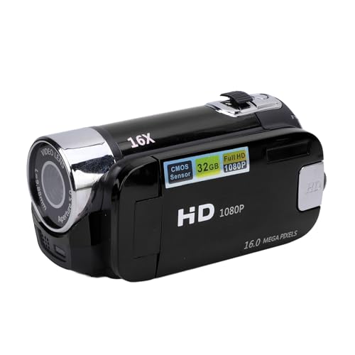 Caméscope zoom numérique 1080P Asixxsix avec micro externe pour vlogging