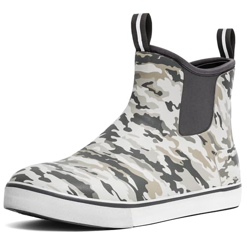 Bottes de pont homme caoutchouc néoprène étanches pour voile bateau