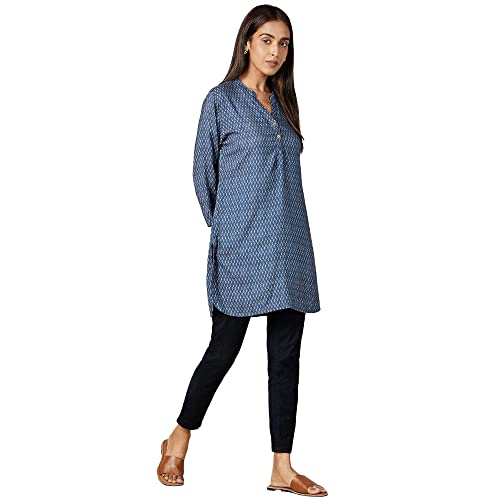 Image of STOP by Shoppers Printed Rayon Round Neck Womens Tunic