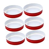 Photo Gallery tokidny 6 pezzi tappi barattoli in rosso coperchi ermetici riutilizzabili per vasetti bocca chiusura sicura per conservazione alimenti e marmellate Photo Gallery tokidny 6 pezzi tappi barattoli in rosso coperchi ermetici riutilizzabili per vasetti bocca chiusura sicura per conservazione alimenti e marmellate