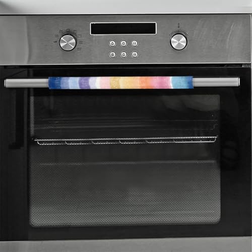 Image of Refrigerator Door Handle Covers Set of 2 Decorate Color Stripes Washable Fridge Dishwasher Mocrowave Oven Stove Decor Protector Handle Cover Keep Kitchen Appliance Clean from Food Stains Decorate