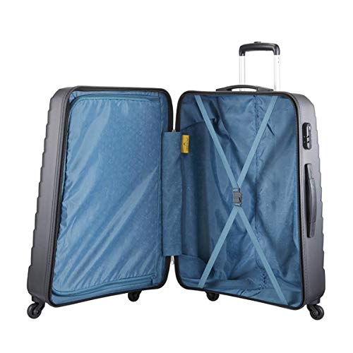 Image of Aristocrat Juke Grey Polycarbonate Hardsided Luggage Set of 3 Small, Medium & Large (JUKESETTMGP)