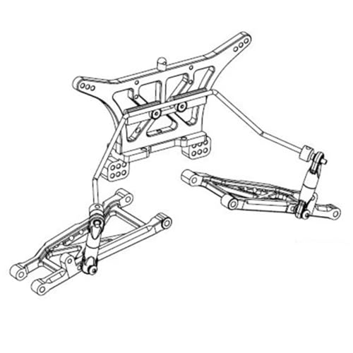 Compatible with Traxxas for Slash 2WD 1/10 RC Car Parts Accessories Aluminum Front and Rear Wide Sway Bar Anti Roll Bar Kit RC Upgrade Spare