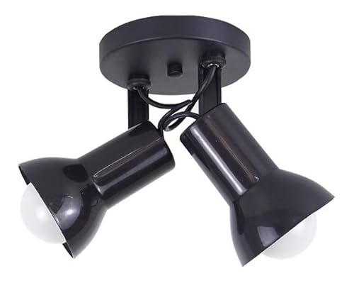 Spot Sobrepor Duplo Stella (PRETO)