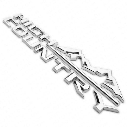 Image of 2Pcs High Country Emblems Side Door Letter Logo Car Badge Nameplate Replacement for 2019-2025 Tahoe Silverado (2Pcs Side Emblems - Chrome)