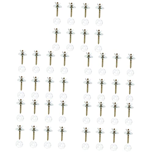 Image of balacoo Bird Cage Perch Screws and Nuts Kit Bird Perch Fixing Accessories with 8 Screws 16 Gaskets 8 Fixing Caps Stainless Steel Cage Hardware for Stand Installation and Repair