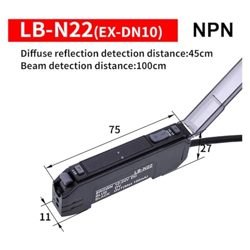 Amplificateur photoélectrique LS04-18N tri intelligent par réflexion diffuse