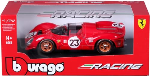Image of Bburago - 1 /24 Scale Model Compatible with Ferrari 330 P4 Daytona 1967 Racing Car Model