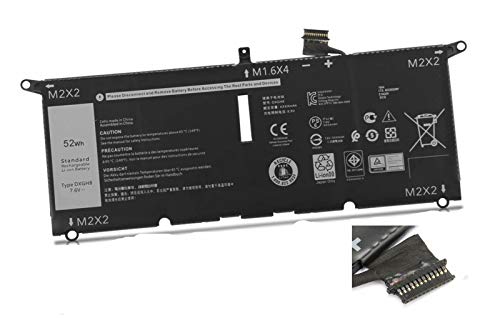 ASKC 52Wh DXGH8 Batería Para DELL XPS 13 9370 2018 Series XPS 13-9370-D1605G 13-9370-D1605S 13-9370-D1705G 13-9370-D1705S 13-9370-D1805G 13-9370-D1809G 13-9370-D1905TG 13-9370-D2905G