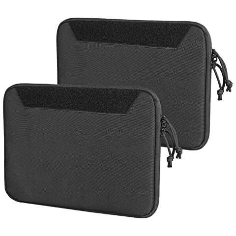 AMYIPO Equipment Tactical Single Case Pistol Bag Range Bag Pistol Case for Hunting Shooting Range Sports Storage and Transport (Black - 2Pcs) Cover