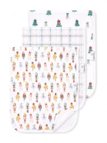 Image of Copper Pearl Premium Baby Burp Cloths - 3-Pack Large Cotton Burp Cloths, Extra Soft Spit Up Rags with 3 Absorbent Layers, Perfect for Baby Boy and Baby Girl Gifts (21 inch x 10 inch Size, Juliet Set)