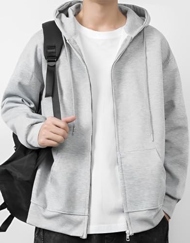 aspersio(アスペルシオ) ストリート系 スウエットパーカー 長袖 シルエット フルジップアップ フーディー メンズ の商品画像 2