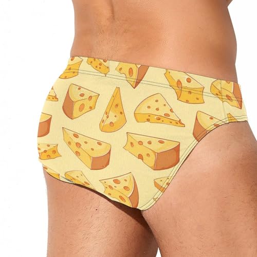 Cheese Slices Novelty Men's Brief Swimwear Pants Swimming Trunks Beach Shorts Underwear3