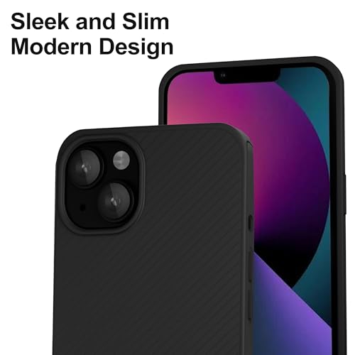 Image of amazon basics Liquid Air Back Cover Case Compatible with iPhone 13 (TPU | Black)
