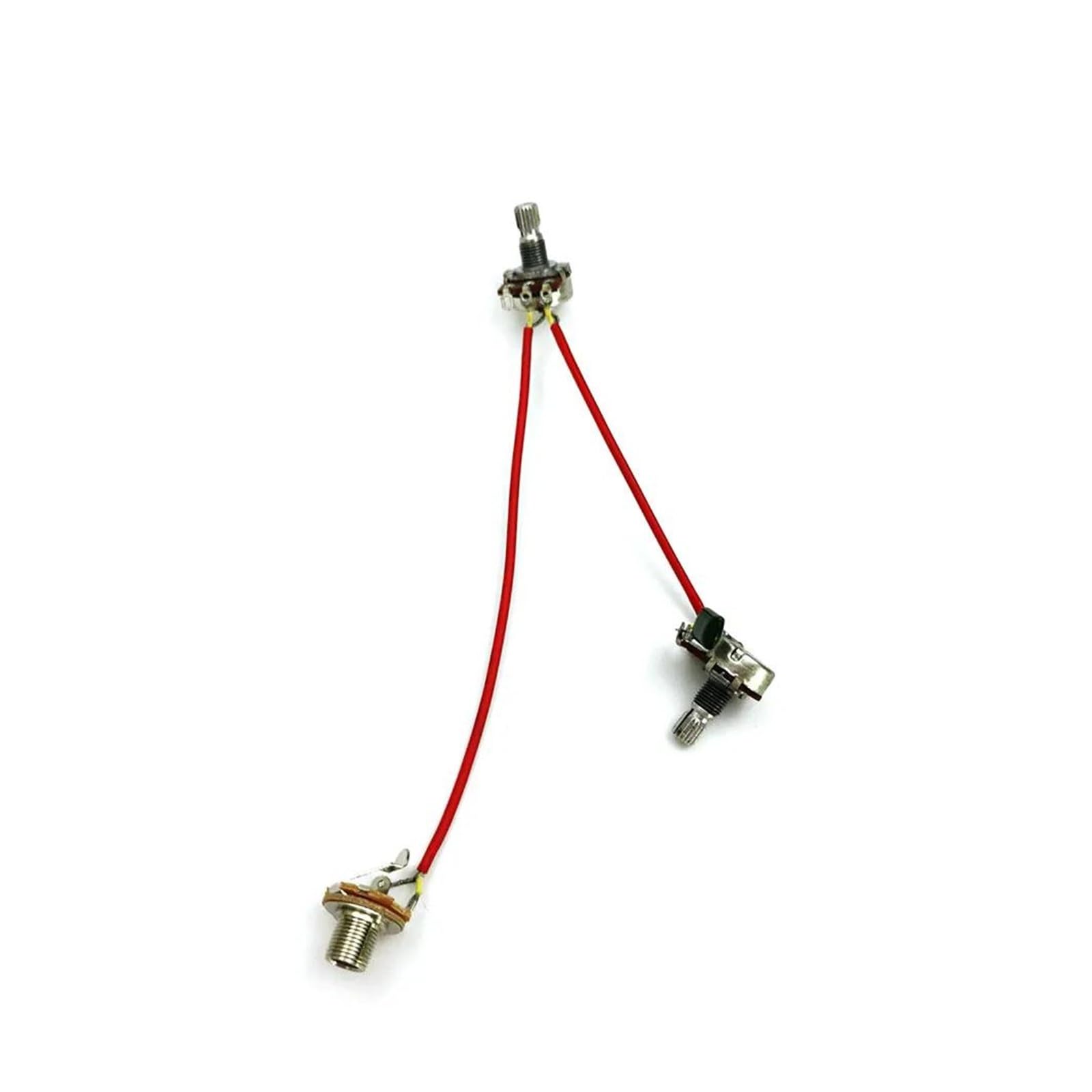 Kit de precableado para guitarra eléctrica con arnés de cableado de 3 cables y potenciómetro de 500 K