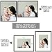 Golden State Art - 8x10 Aluminum Picture Frame - with Mat for 5x7 Photo or Without Mat for 8 x 10 Photo - Real Glass Cover - Simple and Elegant Decor for Wall Mounting - 1 Pack - Black