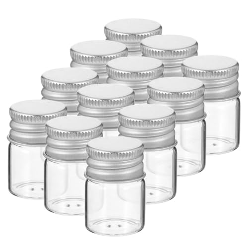 Alipis 24 piezas Unidades Botellas Pequeñas de Vidrio...