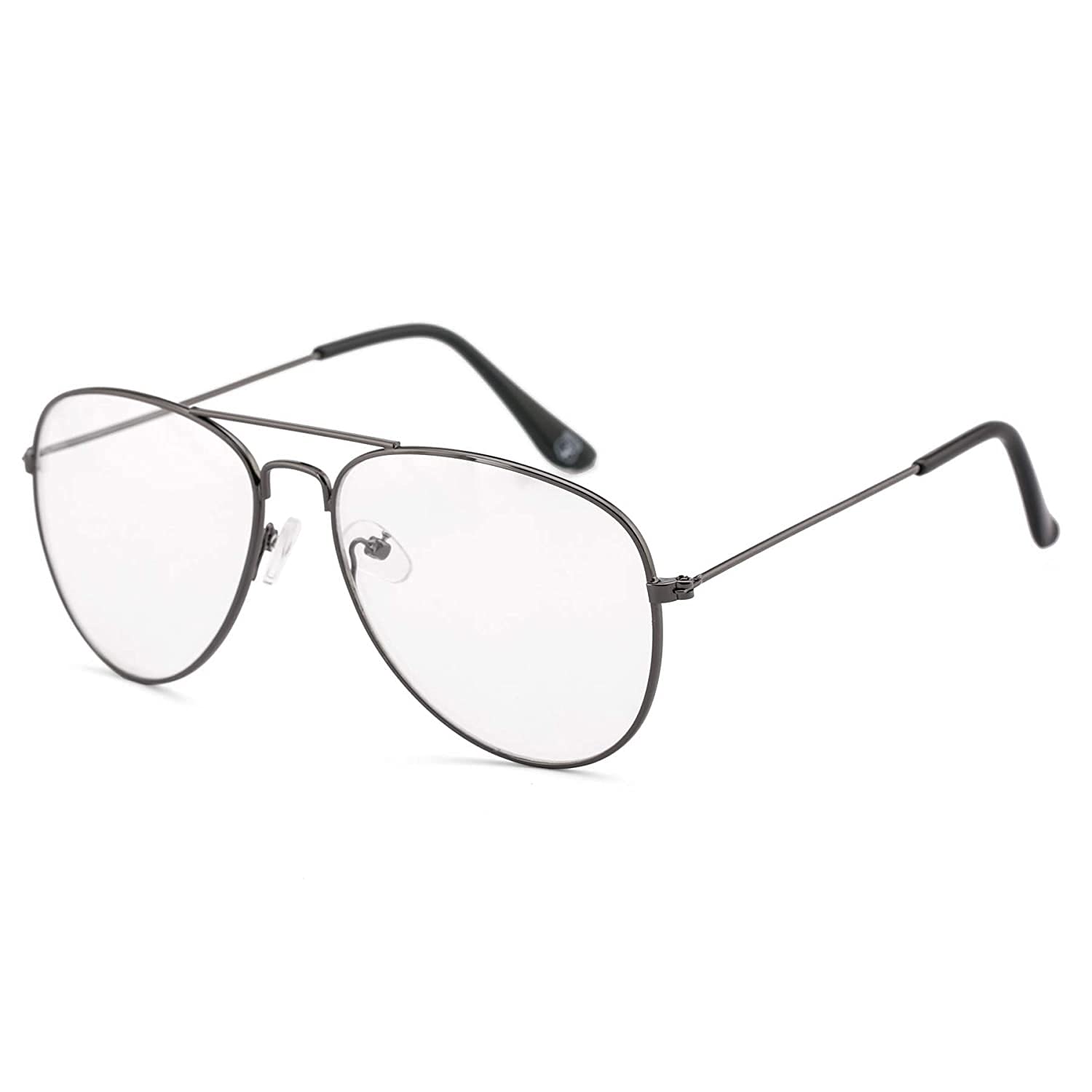 FWO Progressive Reading Glasses for Men and Women Aviator Gunmetal 1.00 1.25 1.50 1.75 2.00 2.25 2.50 2.75 3.00 (Distance Plano/Reading +2.50) (B09CDHGY94) Amazon Price History, Amazon Price Tracker
