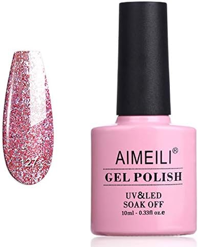AIMEILI Soak Off UV LED Gel Nail Polish - Clear Rose Nude (022) 10ml